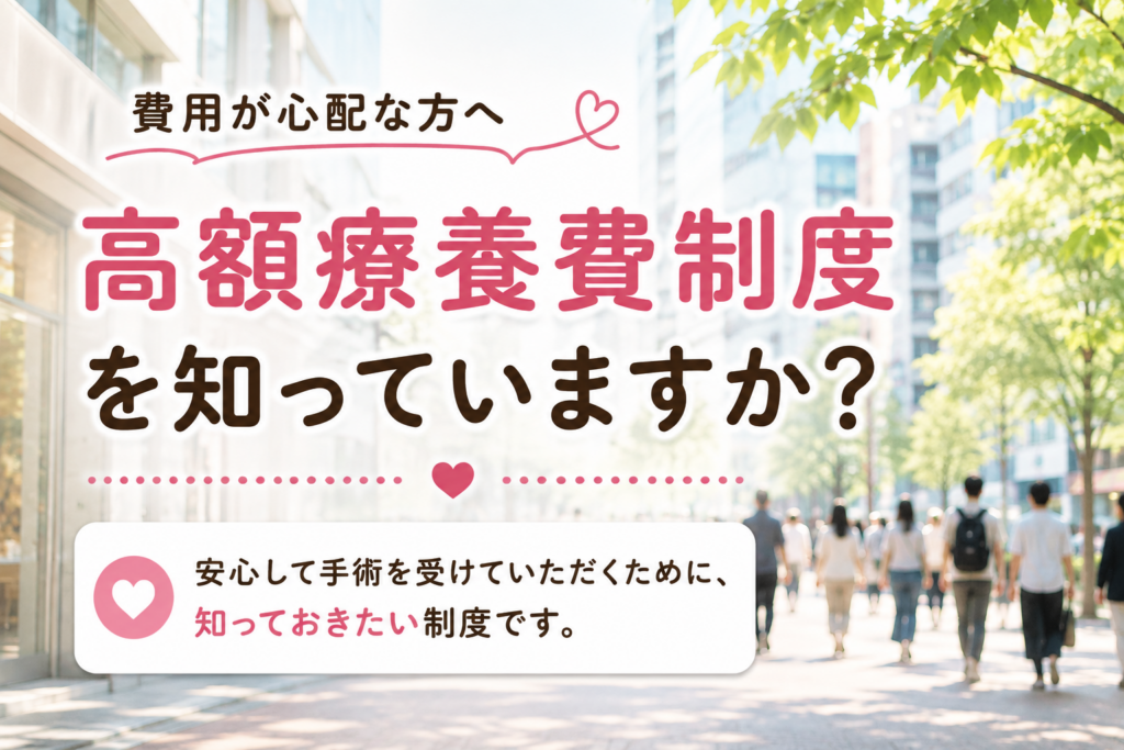 白内障手術で利用できる高額療養費制度についてわかりやすく紹介したイメージ画像