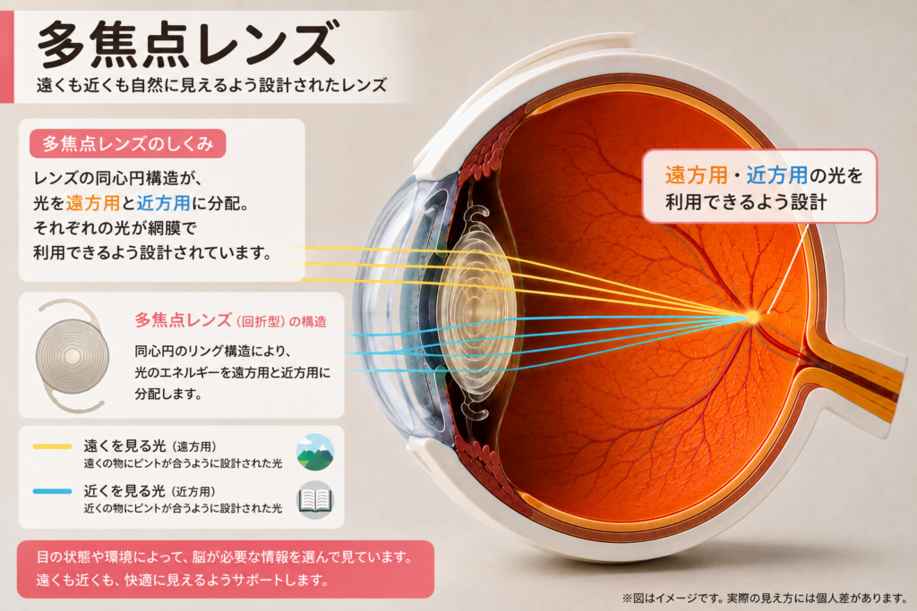 多焦点レンズ画像